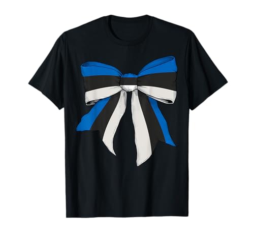 Estland Estland Pride Flag Girl Coquette Bow Ribbon T-Shirt Estland Estland Pride Flag Girl Coquette Bow Ribbon T-Shirt von Womens Coquette Bow Estonia Heritage Flag Gifts