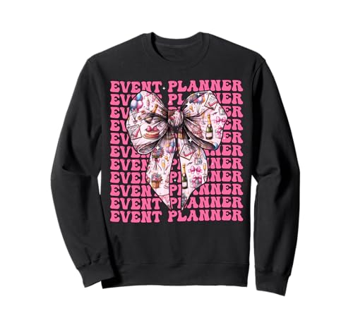 Eventplaner Planung Mädchen Kokette Schleife Rosa Schleife Sweatshirt Eventplaner Planung Mädchen Kokette Schleife Rosa Schleife Sweatshirt von Womens Coquette Bow Event Planner Planning Gifts