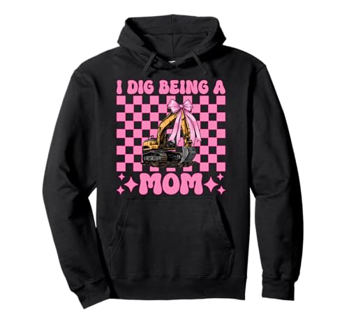 Ich Liebe es, Mama zu Sein, Baggerfahrer, HEO, Muttertag Pullover Hoodie von Womens Coquette Bow Excavator Operator HEO Gifts