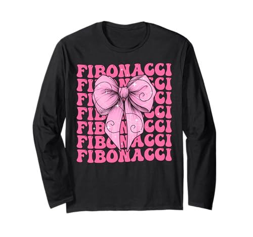 Fibonacci Goldener Schnitt Heilige Geometrie Mädchen Kokette Bogen Langarmshirt Fibonacci Goldener Schnitt Heilige Geometrie Mädchen Kokette Bogen Langarmshirt von Womens Coquette Bow Fibonacci Golden Ratio Gifts