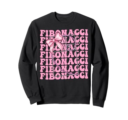 Fibonacci Goldener Schnitt Heilige Geometrie Mädchen Kokette Bogen Sweatshirt von Womens Coquette Bow Fibonacci Golden Ratio Gifts