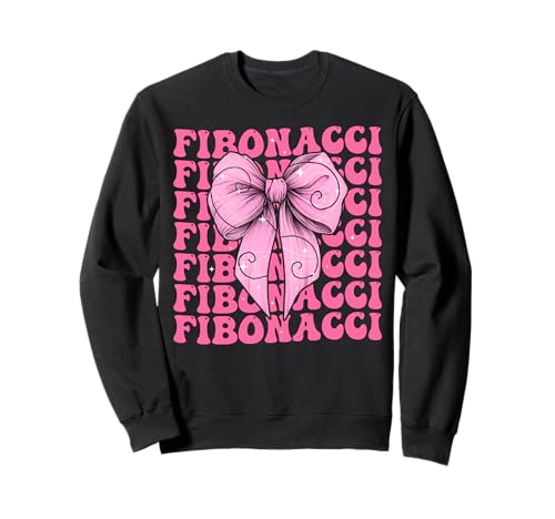Fibonacci Goldener Schnitt Heilige Geometrie Mädchen Kokette Bogen Sweatshirt von Womens Coquette Bow Fibonacci Golden Ratio Gifts