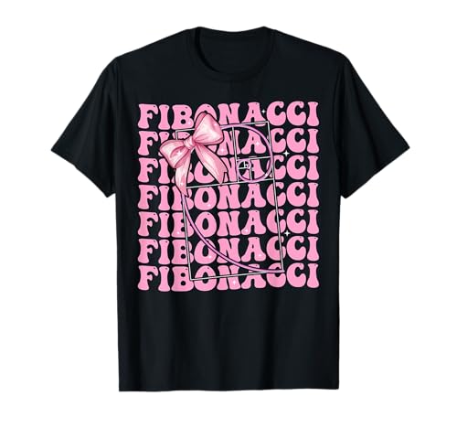Fibonacci Goldener Schnitt Heilige Geometrie Mädchen Kokette Bogen T-Shirt von Womens Coquette Bow Fibonacci Golden Ratio Gifts