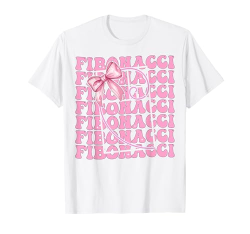 Fibonacci Goldener Schnitt Heilige Geometrie Mädchen Kokette Bogen T-Shirt Fibonacci Goldener Schnitt Heilige Geometrie Mädchen Kokette Bogen T-Shirt von Womens Coquette Bow Fibonacci Golden Ratio Gifts