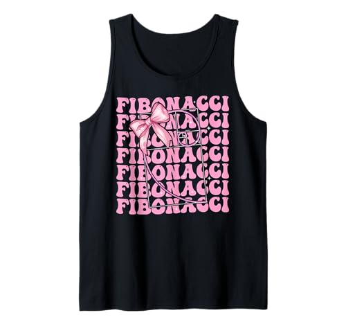 Fibonacci Goldener Schnitt Heilige Geometrie Mädchen Kokette Bogen Tank Top von Womens Coquette Bow Fibonacci Golden Ratio Gifts