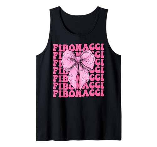 Fibonacci Goldener Schnitt Heilige Geometrie Mädchen Kokette Bogen Tank Top von Womens Coquette Bow Fibonacci Golden Ratio Gifts