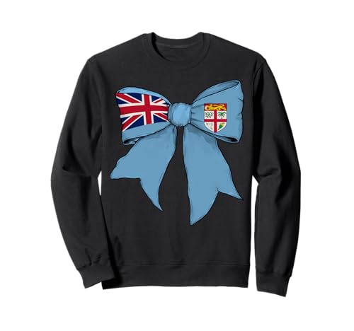 Fidschi-Flagge, Mädchen, Kokette mit Schleife Sweatshirt Fidschi-Flagge, Mädchen, Kokette mit Schleife Sweatshirt von Womens Coquette Bow Fiji Heritage Flag Gifts