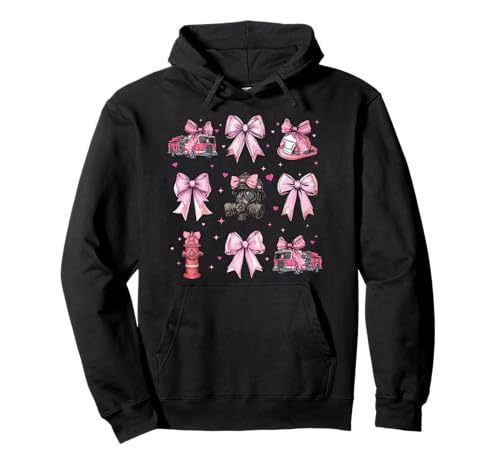 Kokettenschleife für Feuerwehrmänner, für Mädchen, Rosa Pullover Hoodie Kokettenschleife für Feuerwehrmänner, für Mädchen, Rosa Pullover Hoodie von Womens Coquette Bow Firefighting Firefighter Gifts