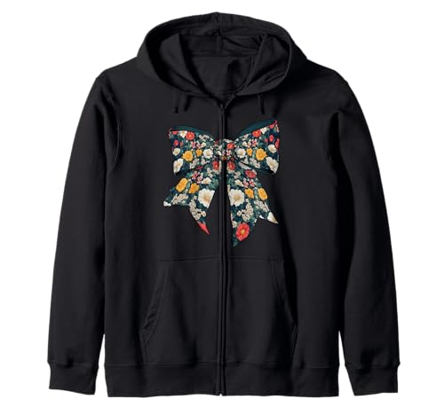 Florales Muster Blumen Mädchen Kokette Schleife Band Hippie Kapuzenjacke Florales Muster Blumen Mädchen Kokette Schleife Band Hippie Kapuzenjacke von Womens Coquette Bow Floral Pattern Flower Gifts