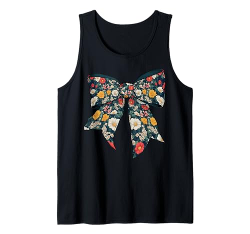 Florales Muster Blumen Mädchen Kokette Schleife Band Hippie Tank Top Florales Muster Blumen Mädchen Kokette Schleife Band Hippie Tank Top von Womens Coquette Bow Floral Pattern Flower Gifts