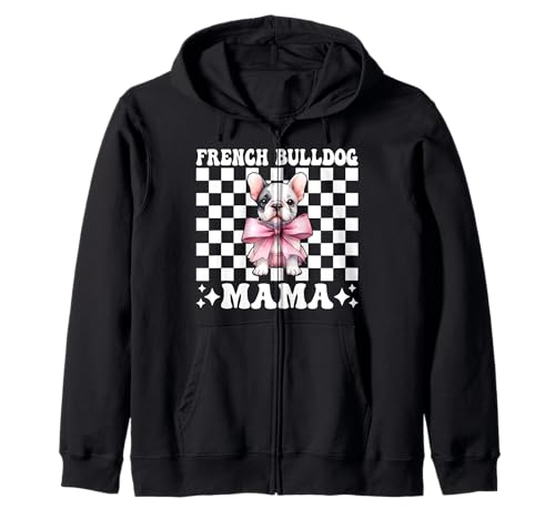 Französische Bulldogge Mama Mama Hund Frenchie Muttertag Kokette Kapuzenjacke Französische Bulldogge Mama Mama Hund Frenchie Muttertag Kokette Kapuzenjacke von Womens Coquette Bow French Bulldog Frenchie Gifts