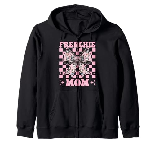 Frenchie Mom Französische Bulldogge Mama Mama Hund Muttertag Kapuzenjacke Frenchie Mom Französische Bulldogge Mama Mama Hund Muttertag Kapuzenjacke von Womens Coquette Bow French Bulldog Frenchie Gifts