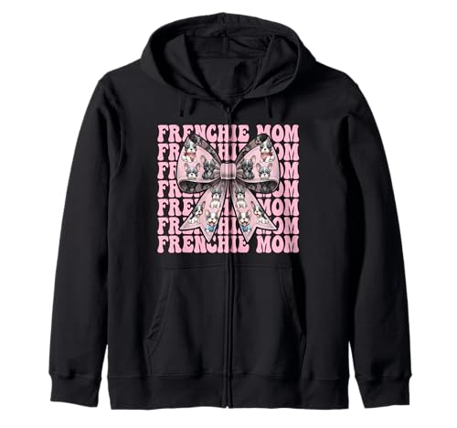 Frenchie Mom Französische Bulldogge Mama Mama Hund Muttertag Kapuzenjacke Frenchie Mom Französische Bulldogge Mama Mama Hund Muttertag Kapuzenjacke von Womens Coquette Bow French Bulldog Frenchie Gifts