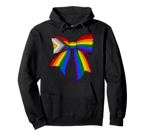 Homosexuell Transgender Intersex Intersexual Pride Regenbogenflagge Mädchen Pullover Hoodie Homosexuell Transgender Intersex Intersexual Pride Regenbogenflagge Mädchen Pullover Hoodie von Womens Coquette Bow Gay Transgender LGBTQ Gifts