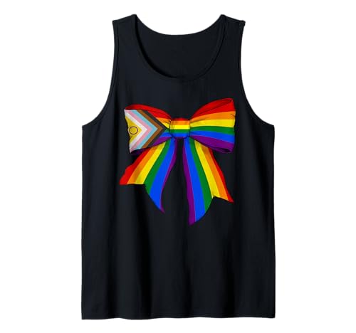 Homosexuell Transgender Intersex Intersexual Pride Regenbogenflagge Mädchen Tank Top Homosexuell Transgender Intersex Intersexual Pride Regenbogenflagge Mädchen Tank Top von Womens Coquette Bow Gay Transgender LGBTQ Gifts