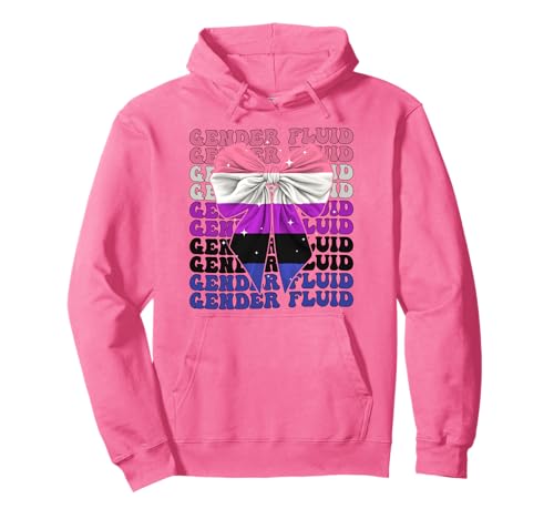 Gender Fluid Gender Queer Pride Flag LGBTQ Girl Kokette Pullover Hoodie Gender Fluid Gender Queer Pride Flag LGBTQ Girl Kokette Pullover Hoodie von Womens Coquette Bow Gender Fluid Queer LGBTQ Gifts