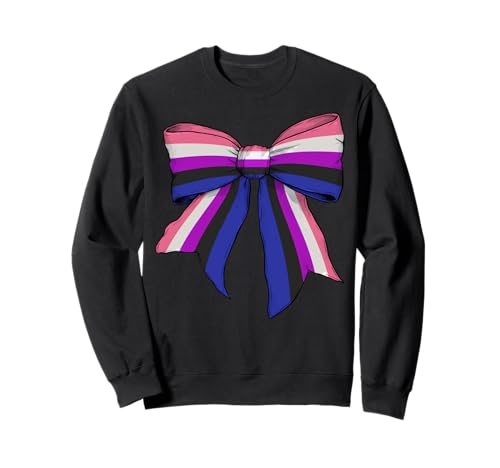 Genderfluid Pride Flag LGBTQ Coquette Bow für Mädchen Sweatshirt Genderfluid Pride Flag LGBTQ Coquette Bow für Mädchen Sweatshirt von Womens Coquette Bow Genderfluid Pride LGBTQ Gifts