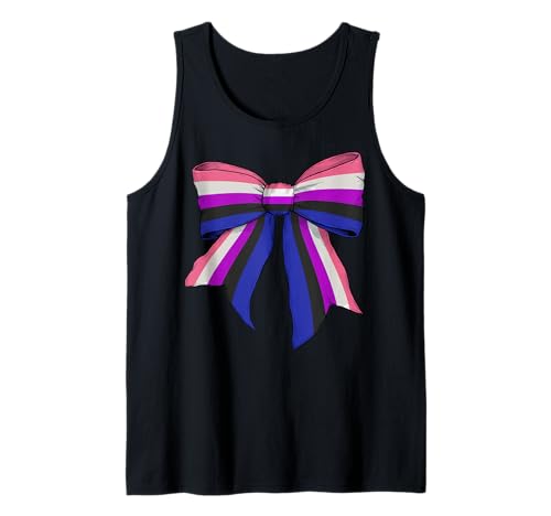 Genderfluid Pride Flag LGBTQ Coquette Bow für Mädchen Tank Top Genderfluid Pride Flag LGBTQ Coquette Bow für Mädchen Tank Top von Womens Coquette Bow Genderfluid Pride LGBTQ Gifts