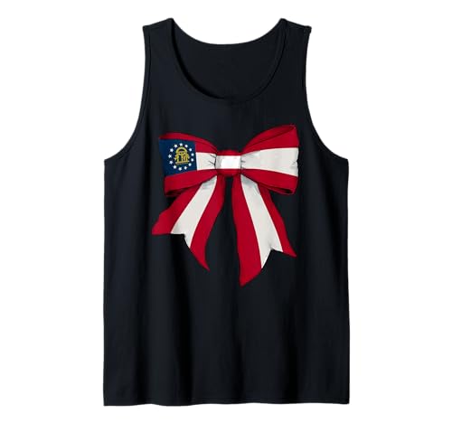 Kokettenschleifenband für Mädchen, Flagge des Bundesstaates Georgia Tank Top Kokettenschleifenband für Mädchen, Flagge des Bundesstaates Georgia Tank Top von Womens Coquette Bow Georgia Heritage Flag Gifts