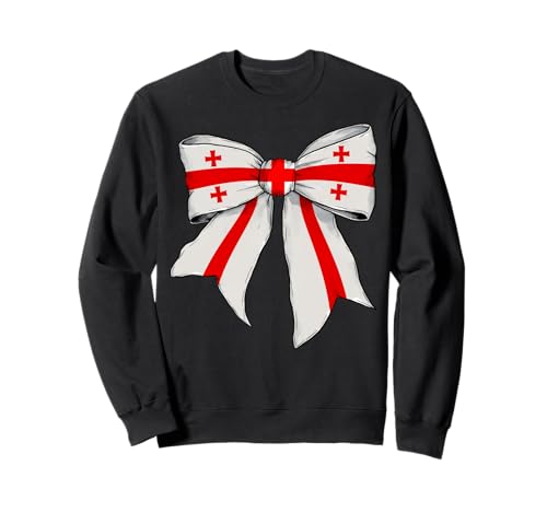 Kokettenschleifenband mit georgischer Flagge für Mädchen Sweatshirt Kokettenschleifenband mit georgischer Flagge für Mädchen Sweatshirt von Womens Coquette Bow Georgia Heritage Flag Gifts