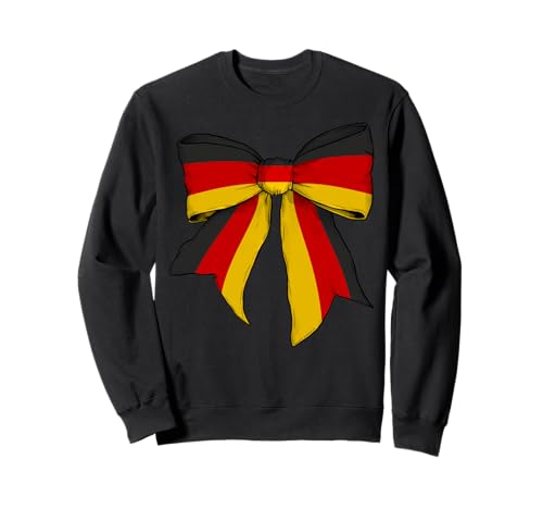 Deutschland Deutschland Stolz Flagge Mädchen Kokette Schleife Band Sweatshirt Deutschland Deutschland Stolz Flagge Mädchen Kokette Schleife Band Sweatshirt von Womens Coquette Bow Germany Heritage Flag Gifts