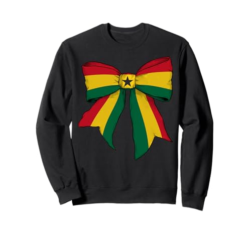 Ghanaische Ghanaische Pride-Flagge, Mädchen, Kokette Schleife Sweatshirt von Womens Coquette Bow Ghana Heritage Flag Gifts