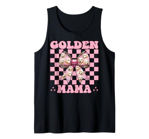 Golden Mama Golden Retriever Mama Hund Muttertag Kokette Tank Top Golden Mama Golden Retriever Mama Hund Muttertag Kokette Tank Top von Womens Coquette Bow Golden Retriever Dog Gifts