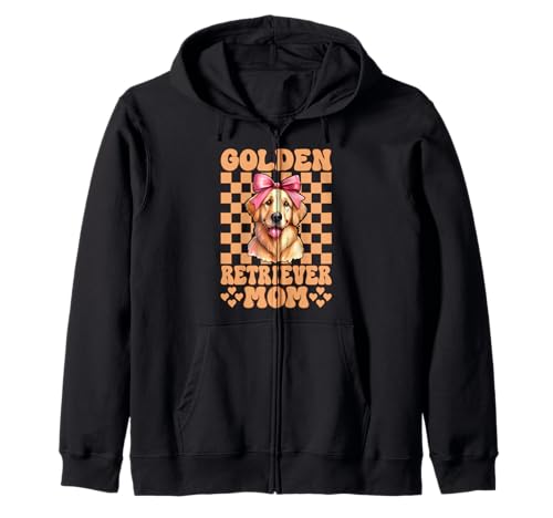 Golden Retriever Mom Mama Hund Muttertag Kokette Schleife Kapuzenjacke Golden Retriever Mom Mama Hund Muttertag Kokette Schleife Kapuzenjacke von Womens Coquette Bow Golden Retriever Dog Gifts
