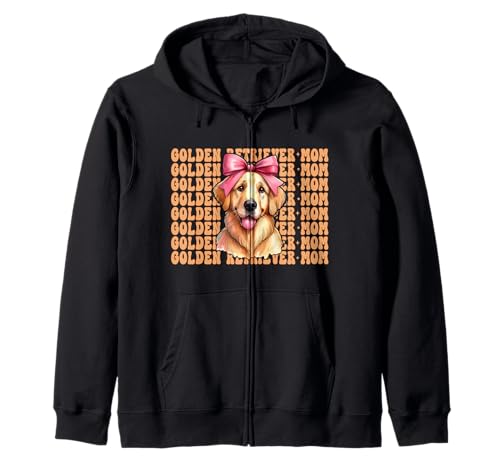 Golden Retriever Mom Mama Hund Muttertag Kokette Schleife Kapuzenjacke von Womens Coquette Bow Golden Retriever Dog Gifts