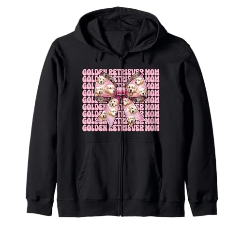 Golden Retriever Mom Mama Hund Muttertag Kokette Schleife Kapuzenjacke von Womens Coquette Bow Golden Retriever Dog Gifts
