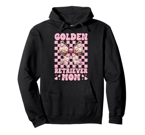 Golden Retriever Mom Mama Hund Muttertag Kokette Schleife Pullover Hoodie Golden Retriever Mom Mama Hund Muttertag Kokette Schleife Pullover Hoodie von Womens Coquette Bow Golden Retriever Dog Gifts