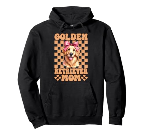 Golden Retriever Mom Mama Hund Muttertag Kokette Schleife Pullover Hoodie Golden Retriever Mom Mama Hund Muttertag Kokette Schleife Pullover Hoodie von Womens Coquette Bow Golden Retriever Dog Gifts