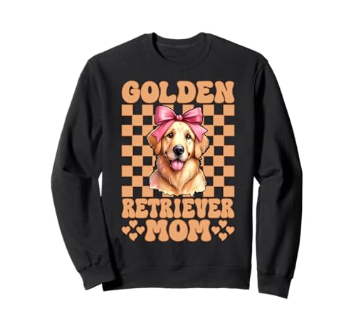 Golden Retriever Mom Mama Hund Muttertag Kokette Schleife Sweatshirt Golden Retriever Mom Mama Hund Muttertag Kokette Schleife Sweatshirt von Womens Coquette Bow Golden Retriever Dog Gifts