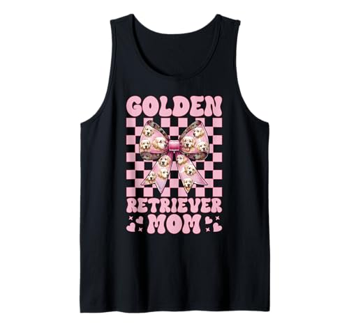 Golden Retriever Mom Mama Hund Muttertag Kokette Schleife Tank Top Golden Retriever Mom Mama Hund Muttertag Kokette Schleife Tank Top von Womens Coquette Bow Golden Retriever Dog Gifts