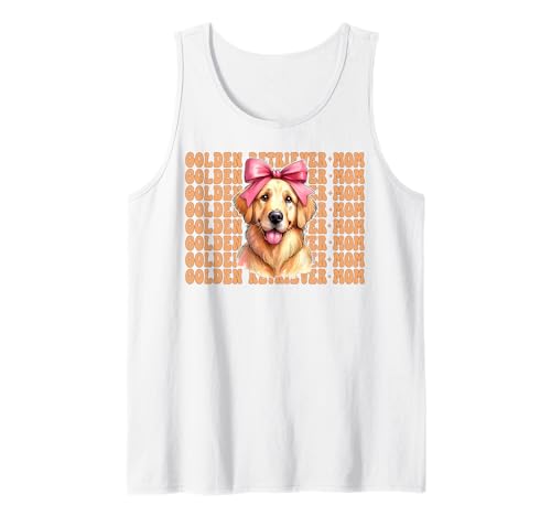 Golden Retriever Mom Mama Hund Muttertag Kokette Schleife Tank Top Golden Retriever Mom Mama Hund Muttertag Kokette Schleife Tank Top von Womens Coquette Bow Golden Retriever Dog Gifts