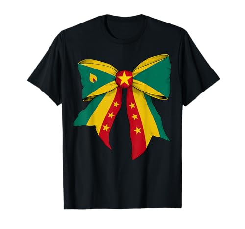 Kokettenschleifenband mit Grenada-Flagge für Mädchen T-Shirt Kokettenschleifenband mit Grenada-Flagge für Mädchen T-Shirt von Womens Coquette Bow Grenada Heritage Flag Gifts