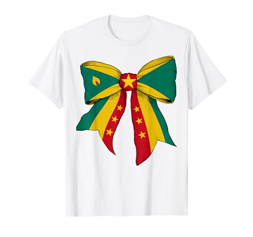 Kokettenschleifenband mit Grenada-Flagge für Mädchen T-Shirt Kokettenschleifenband mit Grenada-Flagge für Mädchen T-Shirt von Womens Coquette Bow Grenada Heritage Flag Gifts