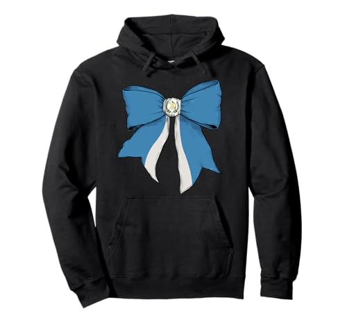 Guatemala Guatemaltekische Stolz Flagge Mädchen Kokette Schleife Band Pullover Hoodie von Womens Coquette Bow Guatemala Heritage Flag Gifts