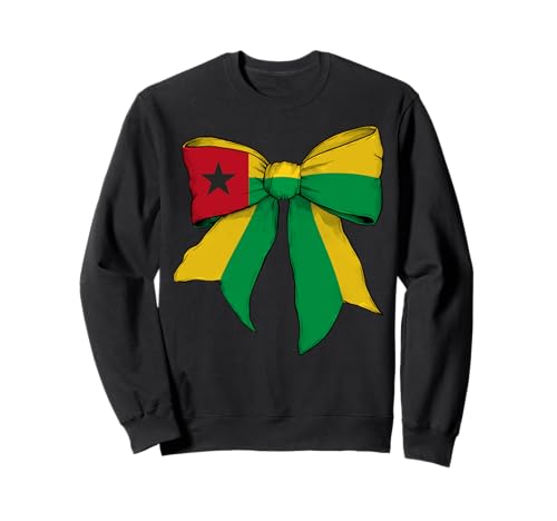 Guinea-Bissau Guinea-Bissauan Pride Flag Coquette Bow für Mädchen Sweatshirt von Womens Coquette Bow Guinea-Bissau Heritage Gifts