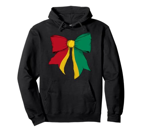 Guinea Guinea Pride Flag Girl Coquette Bow Ribbon Pullover Hoodie Guinea Guinea Pride Flag Girl Coquette Bow Ribbon Pullover Hoodie von Womens Coquette Bow Guinea Heritage Flag Gifts