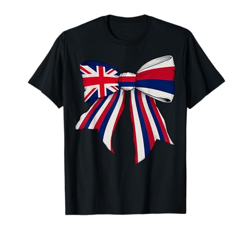 Kokettenschleifenband mit Hawaii-Flagge für Mädchen T-Shirt von Womens Coquette Bow Hawaii Heritage Flag Gifts
