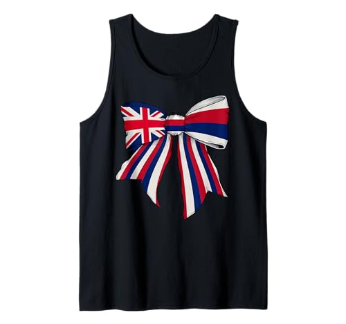 Kokettenschleifenband mit Hawaii-Flagge für Mädchen Tank Top von Womens Coquette Bow Hawaii Heritage Flag Gifts