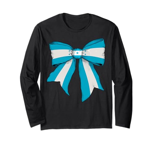 Kokettenschleifenband mit honduranischer Flagge für Mädchen Langarmshirt Kokettenschleifenband mit honduranischer Flagge für Mädchen Langarmshirt von Womens Coquette Bow Honduras Heritage Flag Gifts