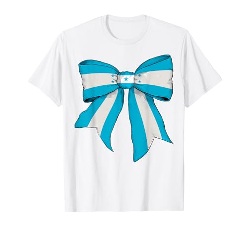 Kokettenschleifenband mit honduranischer Flagge für Mädchen T-Shirt Kokettenschleifenband mit honduranischer Flagge für Mädchen T-Shirt von Womens Coquette Bow Honduras Heritage Flag Gifts