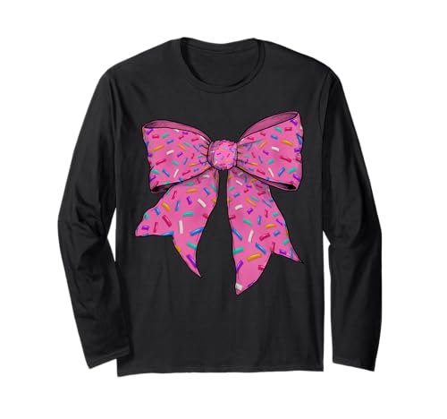 Ice Cream Sprinkles Erdbeerrosa Kokettenschleife für Mädchen Langarmshirt Ice Cream Sprinkles Erdbeerrosa Kokettenschleife für Mädchen Langarmshirt von Womens Coquette Bow Ice Cream Strawberry Gifts