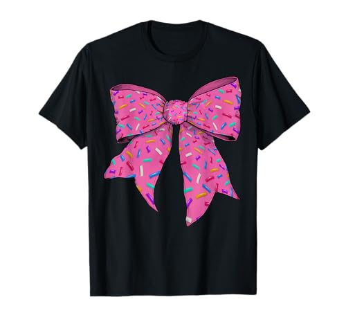 Ice Cream Sprinkles Erdbeerrosa Kokettenschleife für Mädchen T-Shirt Ice Cream Sprinkles Erdbeerrosa Kokettenschleife für Mädchen T-Shirt von Womens Coquette Bow Ice Cream Strawberry Gifts