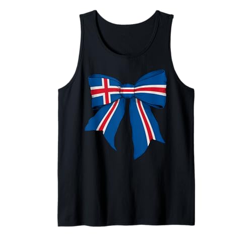 Isländischer Stolz, Flagge, Mädchen, Kokette mit Schleife Tank Top Isländischer Stolz, Flagge, Mädchen, Kokette mit Schleife Tank Top von Womens Coquette Bow Iceland Heritage Flag Gifts