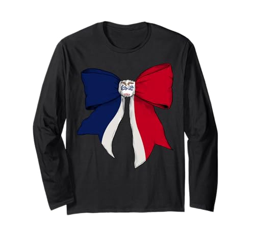 Iowa Schleifenband mit Staatsflagge für Mädchen Langarmshirt Iowa Schleifenband mit Staatsflagge für Mädchen Langarmshirt von Womens Coquette Bow Iowa Heritage Flag Gifts