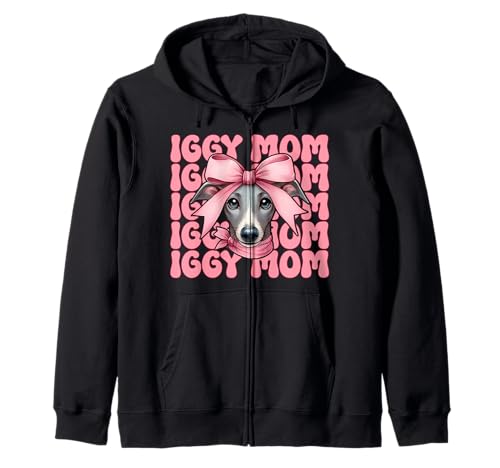Iggy Mom Italienischer Windhund Mama Hund Muttertag Kapuzenjacke Iggy Mom Italienischer Windhund Mama Hund Muttertag Kapuzenjacke von Womens Coquette Bow Italian Greyhound Dog Gifts