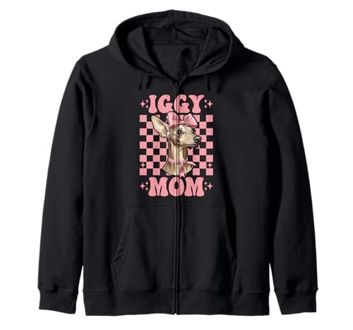 Iggy Mom Italienischer Windhund Mama Hund Muttertag Kapuzenjacke Iggy Mom Italienischer Windhund Mama Hund Muttertag Kapuzenjacke von Womens Coquette Bow Italian Greyhound Dog Gifts